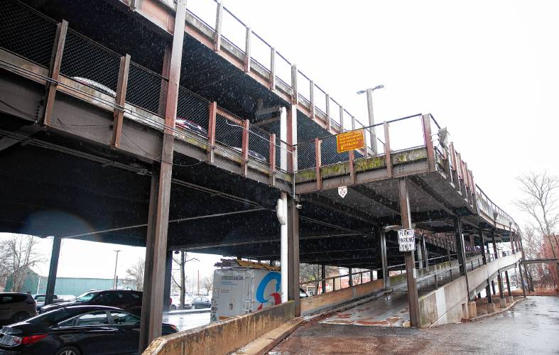 The parking garage on Storrs Street in downtown Concord on Thursday, March 7, 2024.