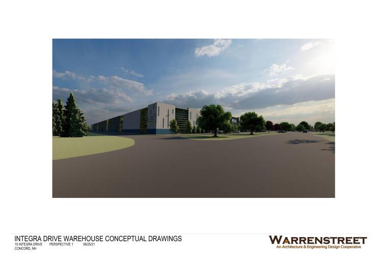 Conceptual drawing of Pitco Frialator facility at 15 Integra Drive in Concord.