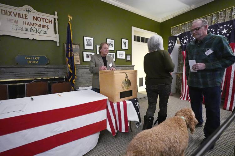 Concord Monitor The first votes Harris and Trump split in Dixville