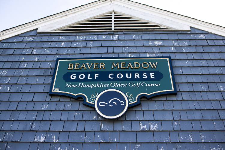 Some of the damage to the clubhouse at Beaver Meadow Golf Course in Concord.