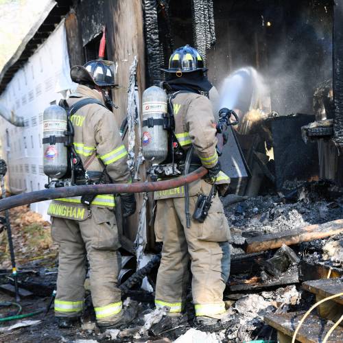 Firefighters responded to a blaze at 17 Shingle Mill Brook Road on the morning of Saturday Nov. 16.