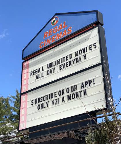 The Regal Cinema on Loudon Road will be closing  for good, ending 28 years of multiplex movies on The Heights in Concord and marking the latest step in the redevelopment of the Steeplegate Mall.

