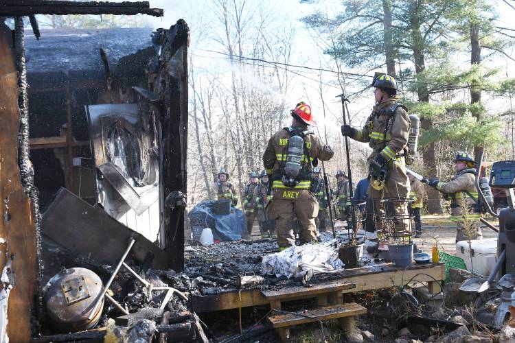 Firefighters responded to a blaze at 17 Shingle Mill Brook Road on the morning of Saturday Nov. 16.