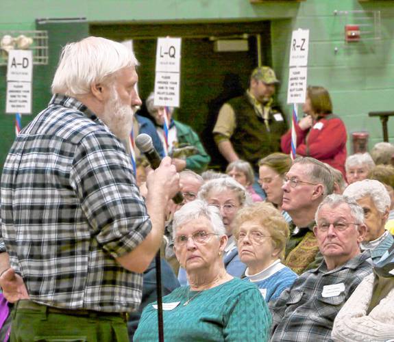 Residents weigh in during past Hopkinton town meetings.