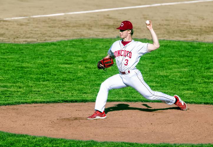 Senior Mitch Coffey pitched 2.2 innings in relief, allowing two hits, no runs, two walks and three strikeouts in the game even as the Tide lost to Goffstown, 3-2 on Friday at Memorial Field.