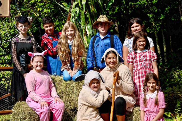 The cast of Charlotte’s Web from The Children’s Theatre Project .
