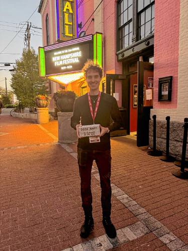 Concord local Ian Scura won NH Filmmaker of the Year at the 2024 New Hampshire Film Festival.