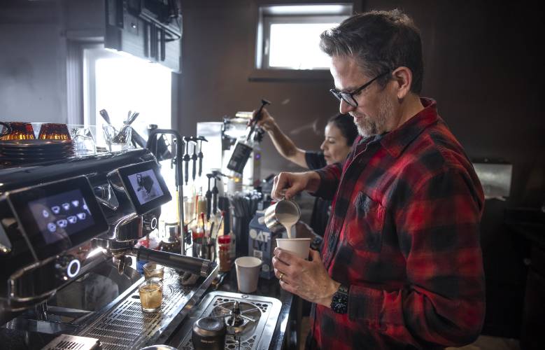 Jonathan Hutchins opened William and Sons Coffee Co. on Washington St. in Concord in mid-December. 