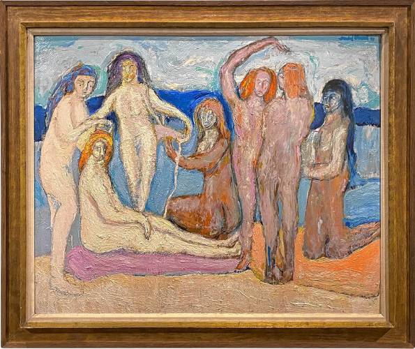 Humbert Howard (1905-1990), Bathers, oil on canvas, 50