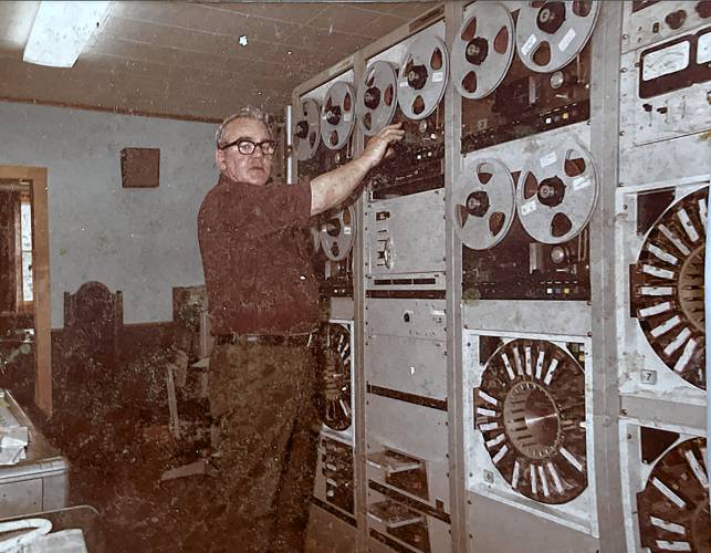 The reel-to-reel tapes at WKXL in Concord.