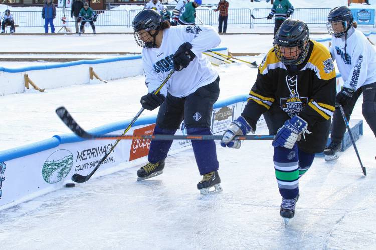 Blades Hockey and Concord Craft Brewing faced off in the women's division of the tournament on Friday
