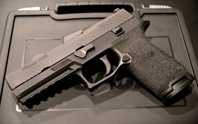 Sig Sauer's P320 pistol. Sig Sauer's P320 pistol.