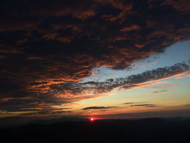 Sunrise at Mount Lafayette in New Hampshire’s White Mountains.