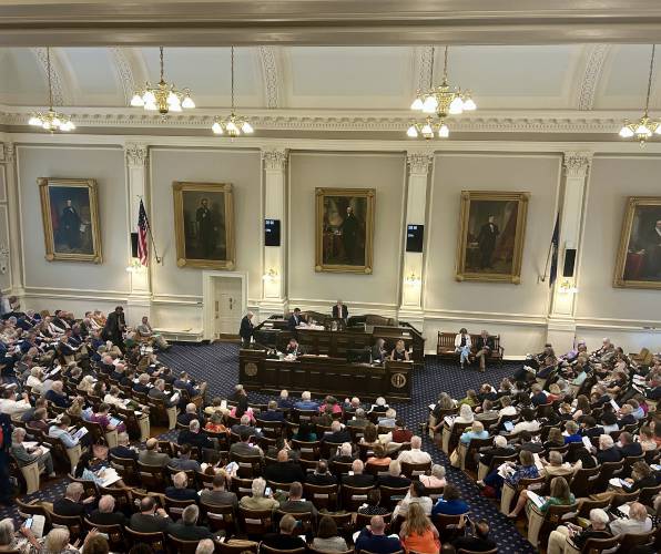 The New Hampshire House of Representatives voted to pass a parental bill of rights on Thursday, June 5, 2025. The bill now awaits Gov. Kelly Ayotte's signature. The New Hampshire House of Representatives voted to pass a parental bill of rights on Thursday, June 5, 2025. The bill now awaits Gov. Kelly Ayotte's signature.