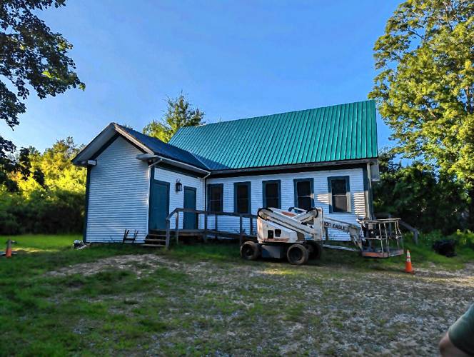 Lifelong Epsom resident Megan Kastirebas undertook the restoration of the Old Scout House in Epsom for her Girl Scout project.