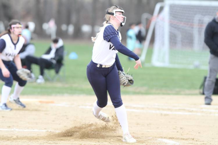 Senior pitcher Kayla Smith held Pembroke in-check at the mound and opened her season with a home run in the win, 16-3.