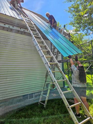 Lifelong Epsom resident Megan Kastirebas undertook the restoration of the Old Scout House in Epsom for her Girl Scout project.