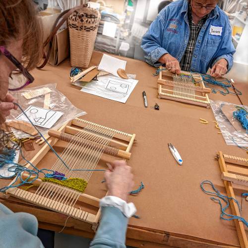 Lisa Almeida will hold multiple opportunities to learn how to create tapestries in April, 2025.