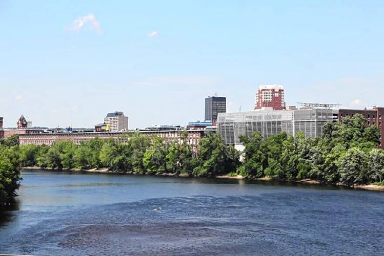 The Merrimack River in Manchester.