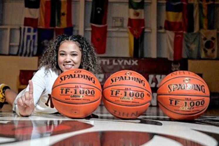 Janessa Lofton, a graduate of Nashua North High, joined NHTI's 1,000 career point club to cap her career in Concord. Courtesy photo. Janessa Lofton, a graduate of Nashua North High, joined NHTI's 1,000 career point club to cap her career in Concord. Courtesy photo.