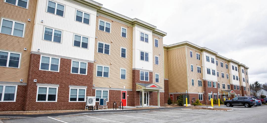 The two Penacook Landing apartments downtown on Canal Street.