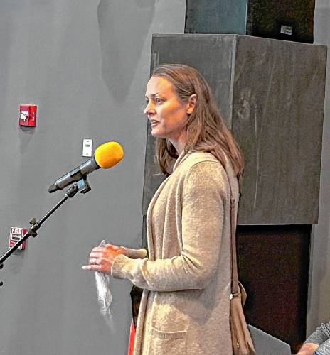 Concord resident Reagan Bissonnette was among the parents of school-aged children who spoke out Monday.