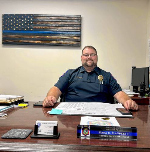 Dana Flanders II is the new chief of police in Loudon. Dana Flanders II is the new chief of police in Loudon.