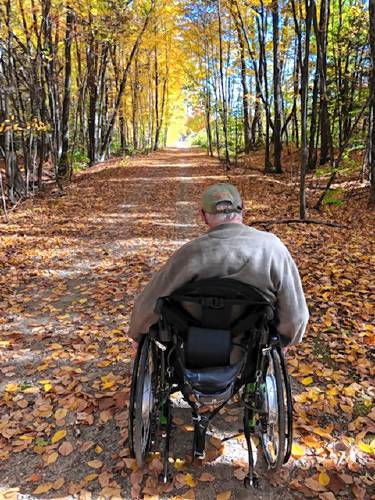 Weare resident Douglas Ewing seeks outdoor activity wherever he can find it. 