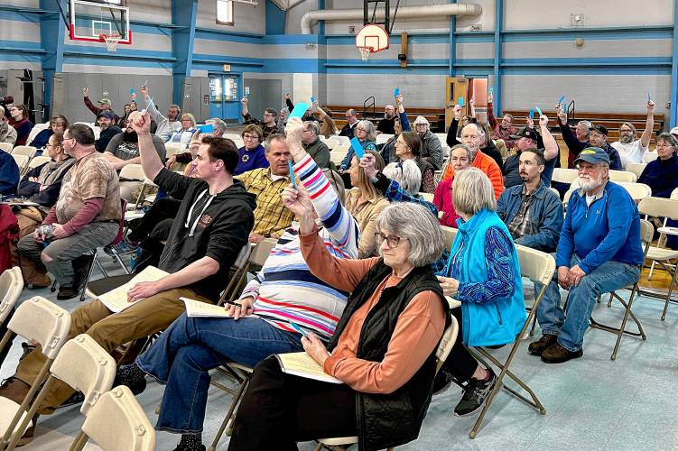 Boscawen convened for town meeting on March 15, 2025.