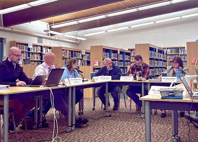  The Pembroke School Board and district administrators discussed cuts to the district’s budget.