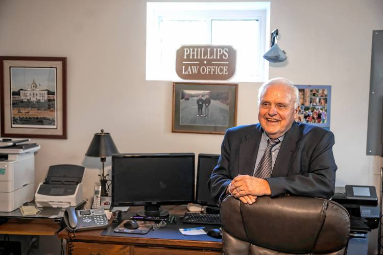 Even at 80, Roger Phillips still has an office in his South End home and clients besides his work on the parole board.